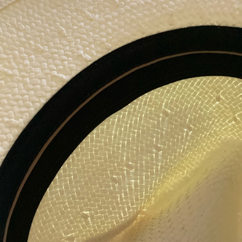 Aritzia Fedora ivory hat  - Brand New with Tag - black ribbon - Picture 11 of 13